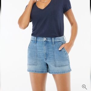 New!J. Crew Utility Vintage Retro Inspired Women's Blue Denim Shorts 90s, y2k